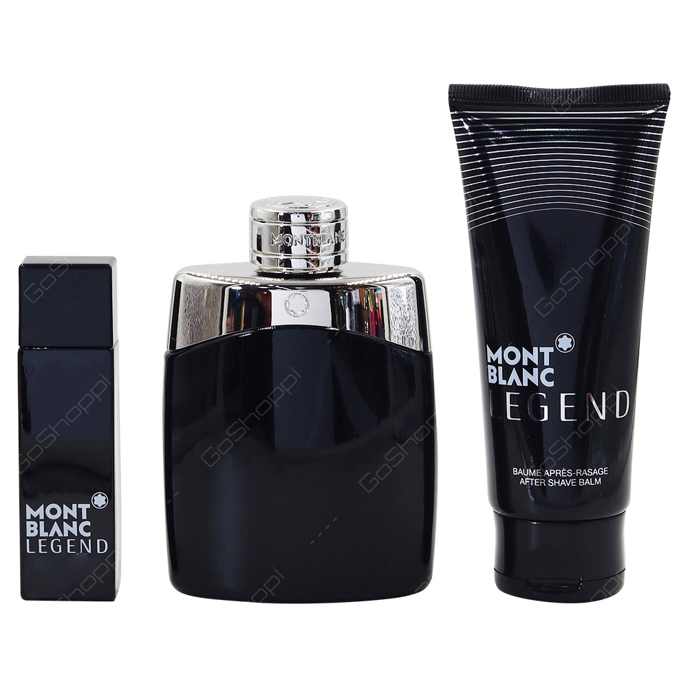 Mont Blanc Legend For Men Gift Pack Eau De Toilette 100ml Eau De Toilette 15ml After Shave Balm 100ml