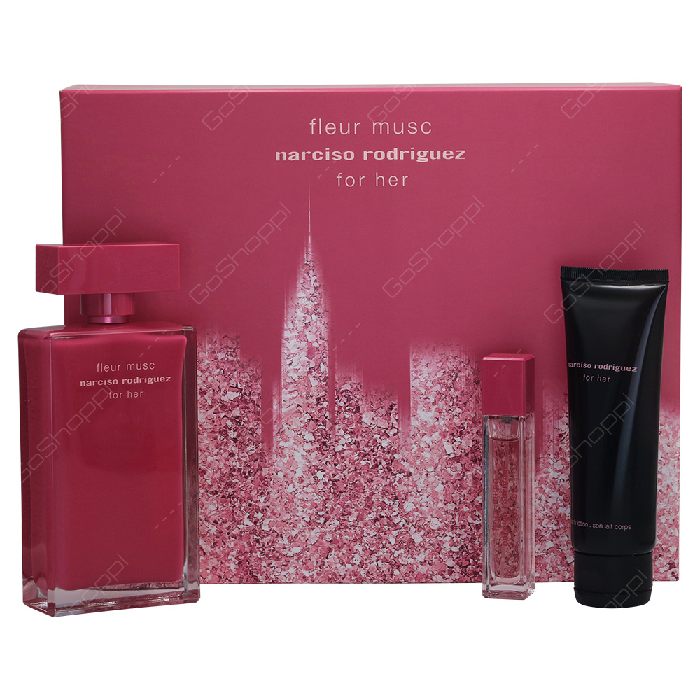 Narciso Rodriguez Fleur Musc For Women Gift Set 3pcs