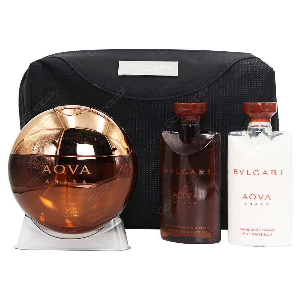 Bvlgari Aqua Amara Gift Set For Men 4pcs