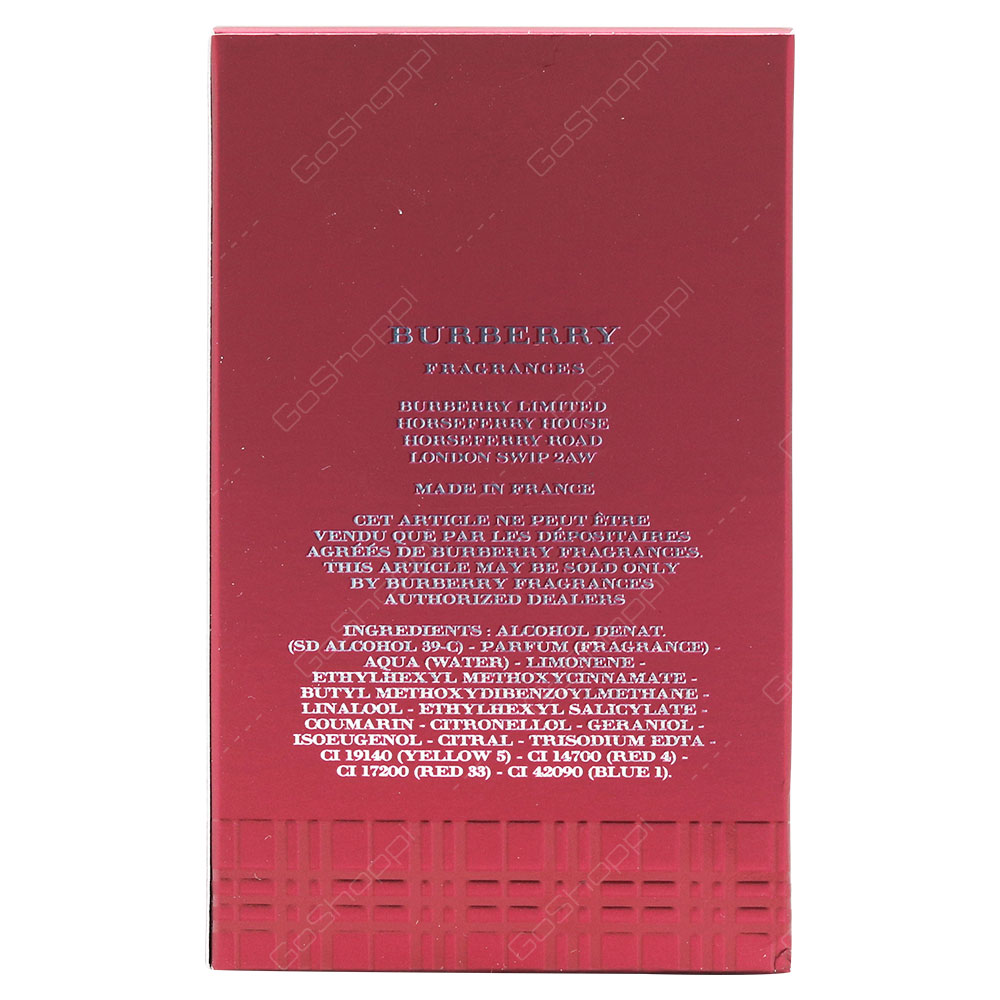 Burberry For Men Eau De Toilette 30ml