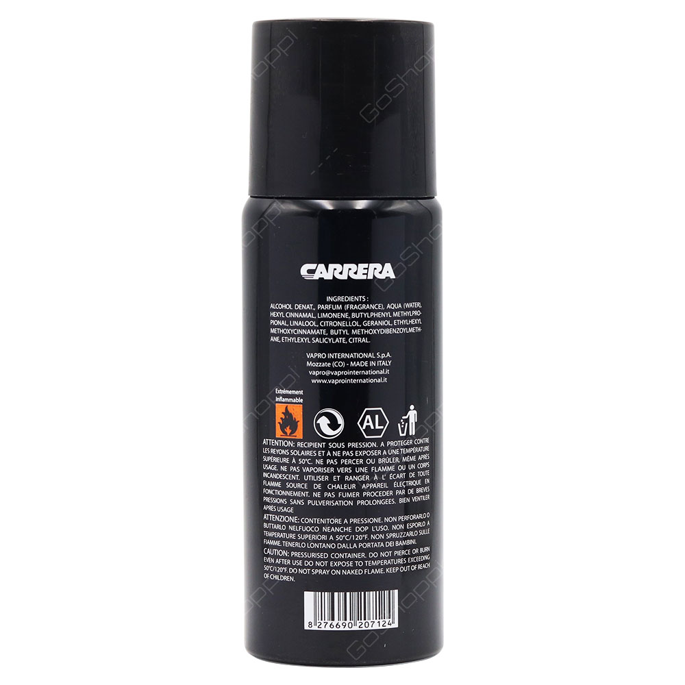 Carrera Nero Deodorant Spray For Men 200ml