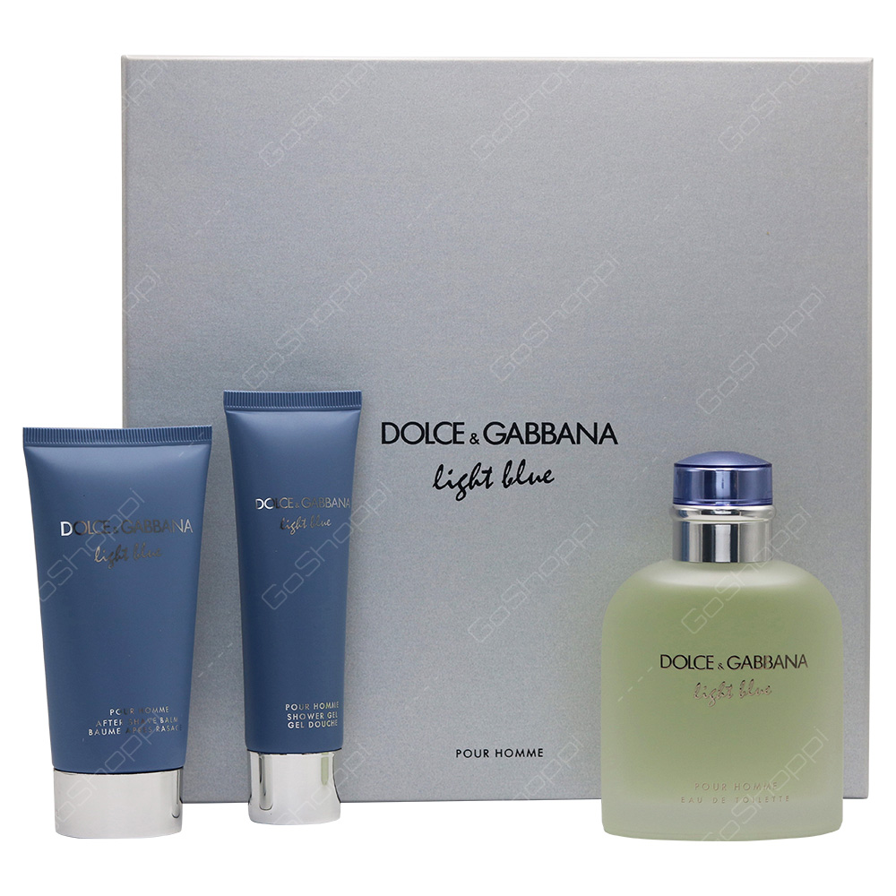 Dolce & Gabbana Light Blue Men Gift Set 3pcs - Buy Online