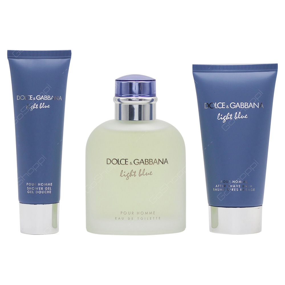 Dolce & Gabbana Light Blue Men Gift Set 3pcs - Buy Online
