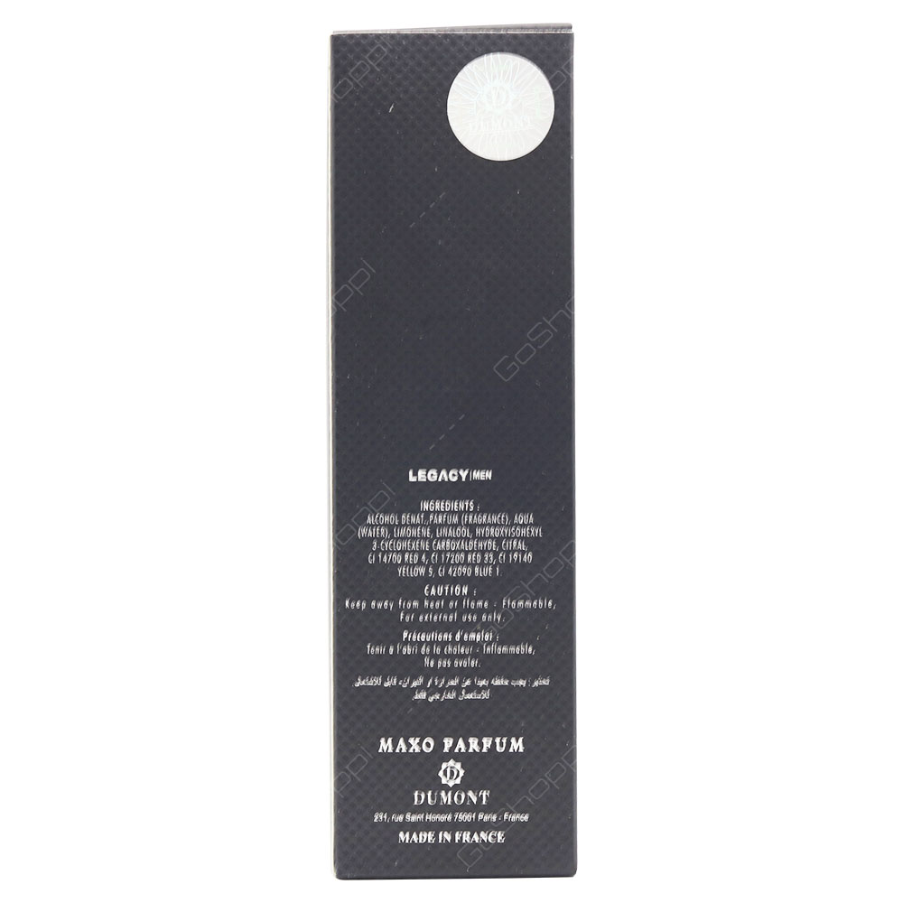 Dumont Legacy Men Eau De Toilette 100ml