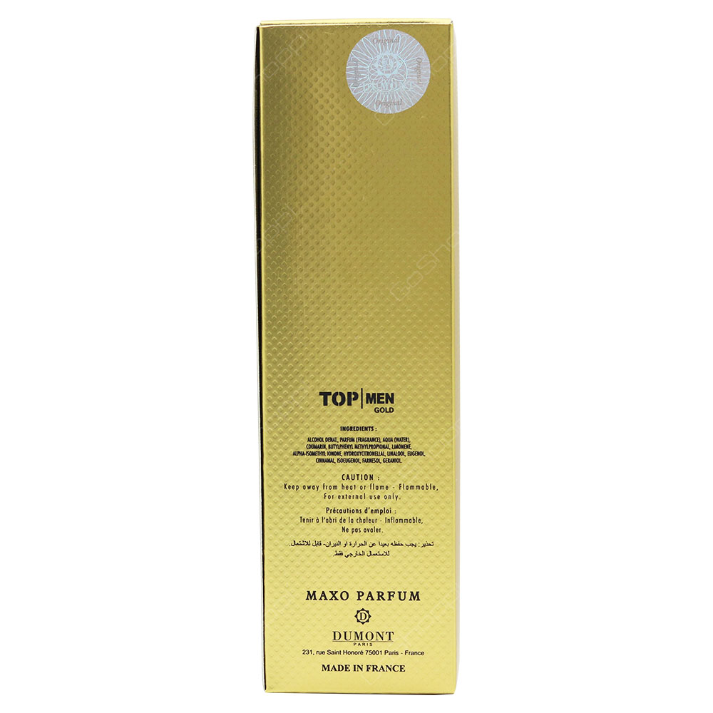 Dumont Top Men Gold Eau De Toilette 100ml