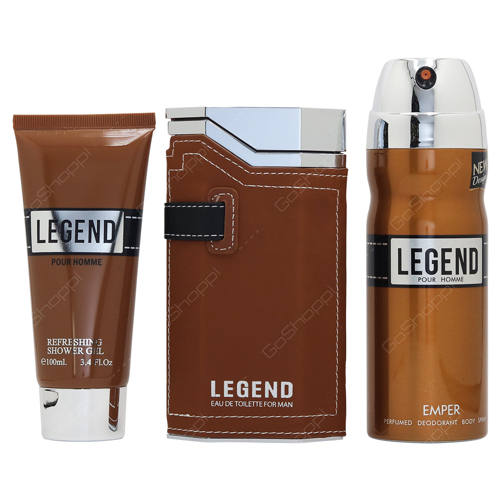 Emper Legend Pour Homme Gift Set 3pcs