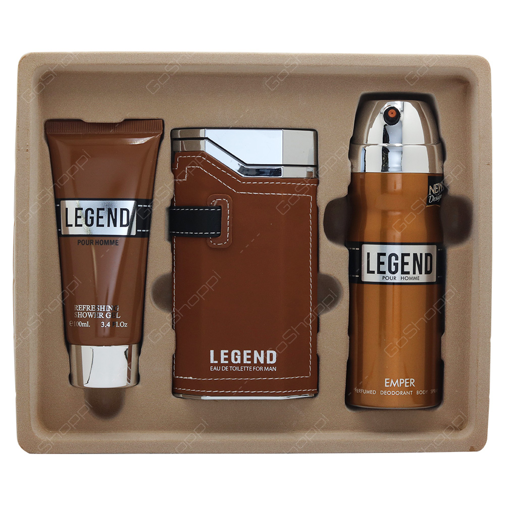 Emper Legend Pour Homme Gift Set 3pcs