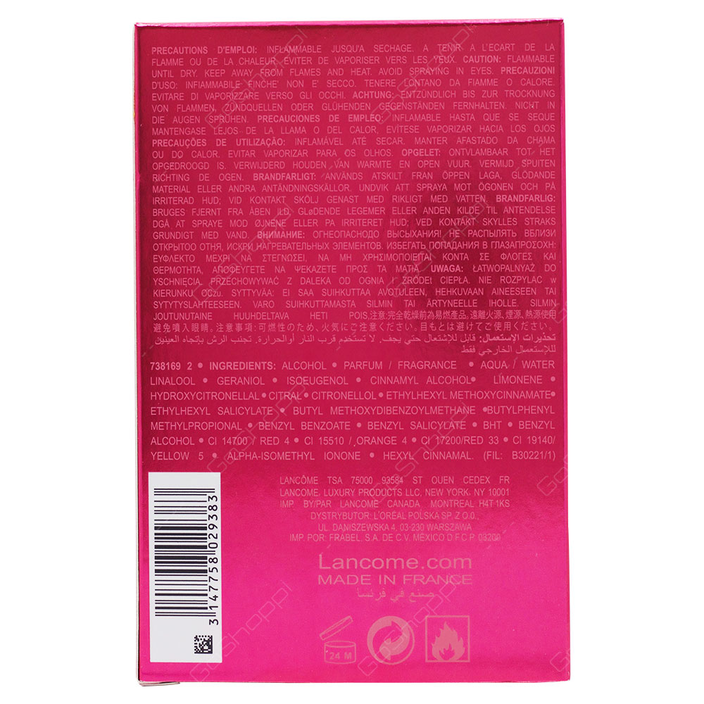 Lancome Miracle For Women Eau De Parfum 100ml
