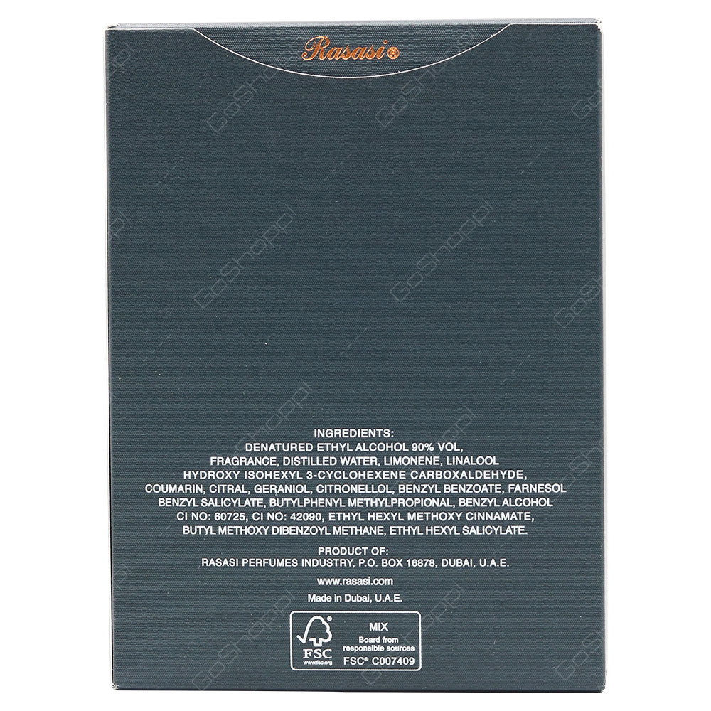 Rasasi Shuhrah Pour Homme Eau De Parfum 90ml