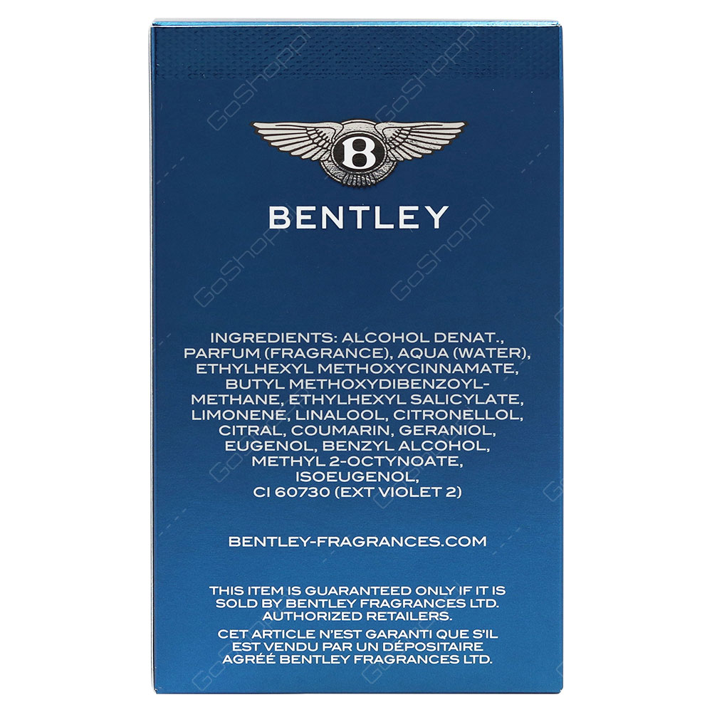 Bentley Azure For Men Eau De Toilette 100ml