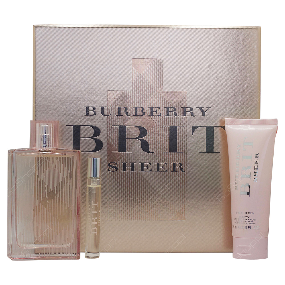 Burberry Birt Sheer Gift Set For Women 3pcs
