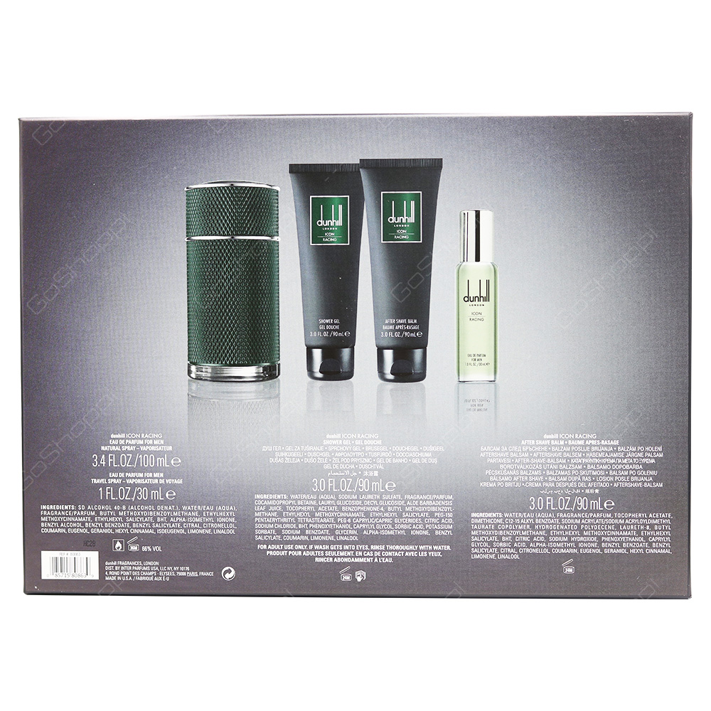 Dunhill Icon Racing Gift Set For Men 4pcs