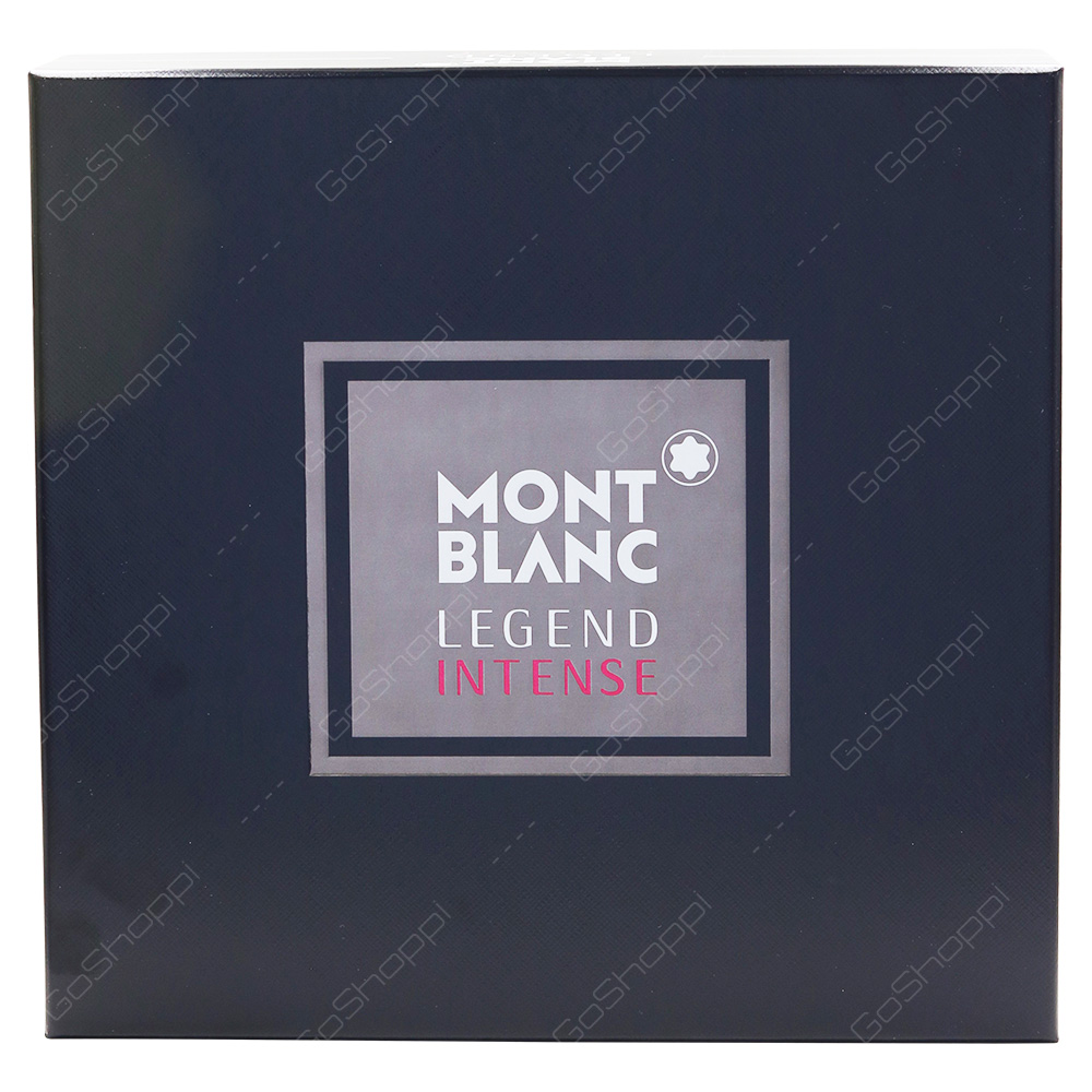 Mont Blanc Legend Intense Gift Pack For Men Eau De Toilette 100ml After Shave Balm 100ml Shower Gel 100ml