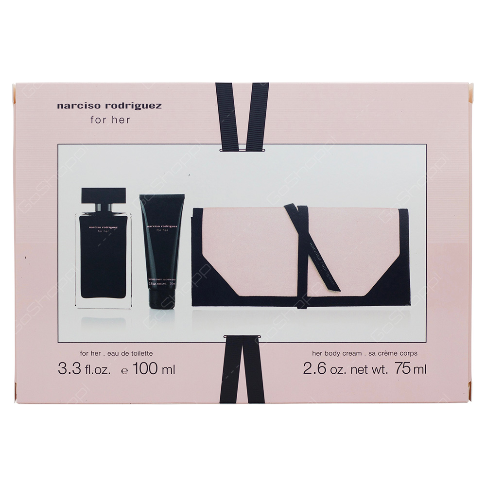 Narciso Rodriguez Eau De Toilette Gift Set With Pouch For Women 3pcs