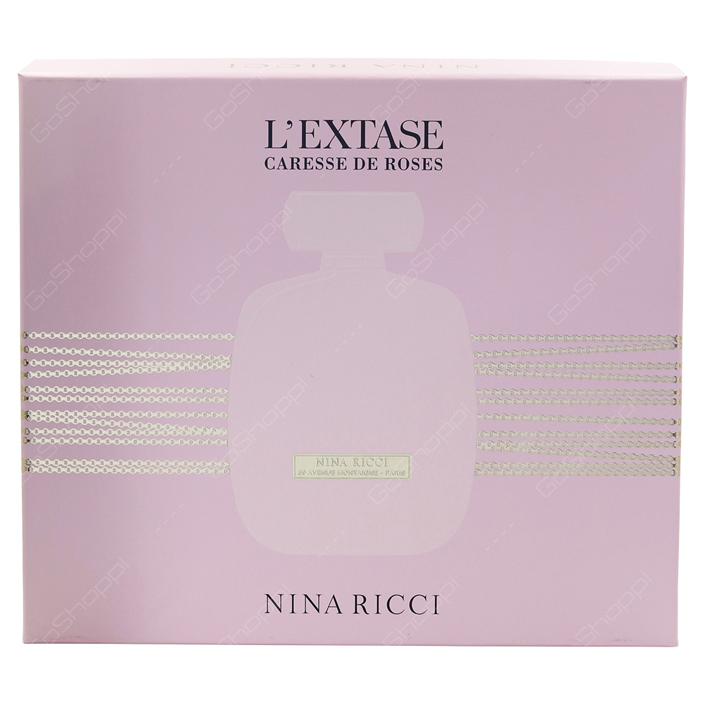 Nina Ricci L Extase Caresse De Roses Gift Pack Eau De Parfum 80ml Lotion 200ml