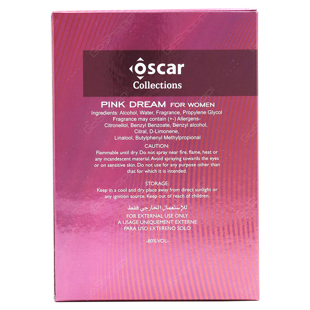 Oscar Collections Pink Dream For Women Eau De Parfum 100ml