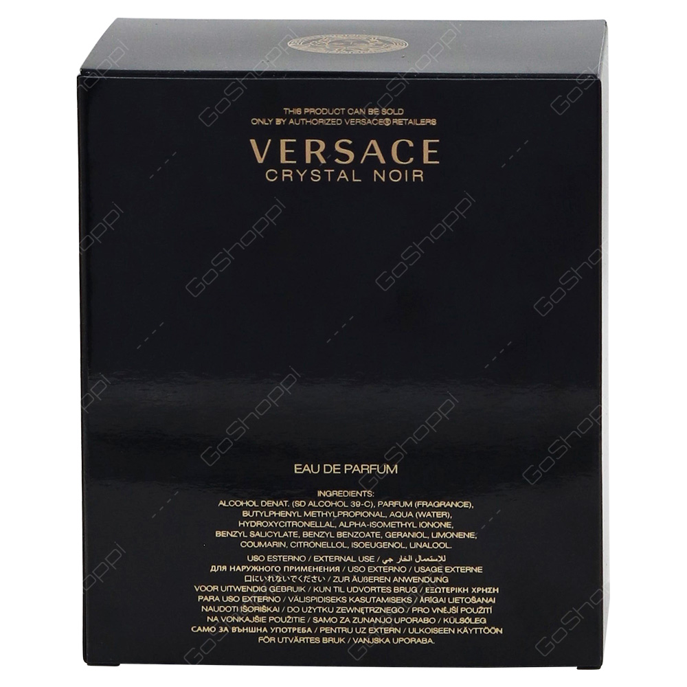 Versace Crystal Noir For Women Eau De Parfum 90ml