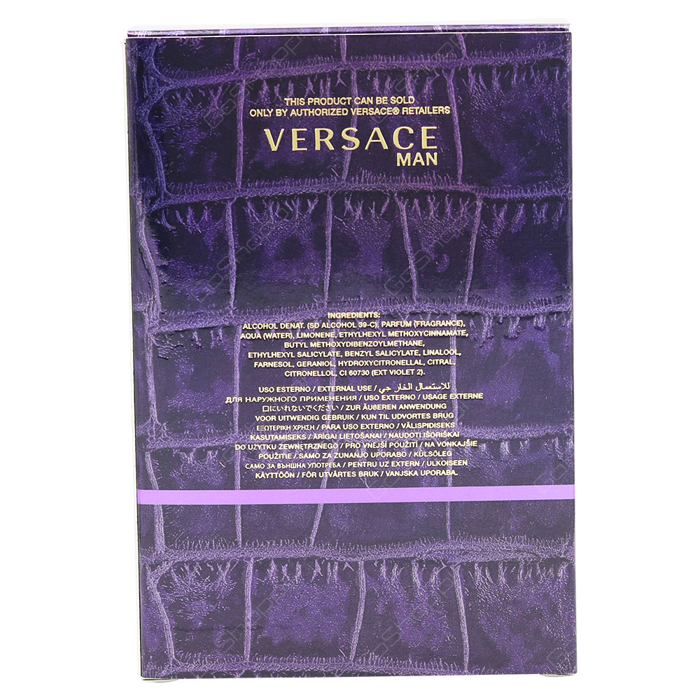 Versace Man Eau De Toilette 100ml